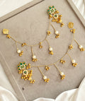 Kavya Green Kashmiri Sahara Earrings