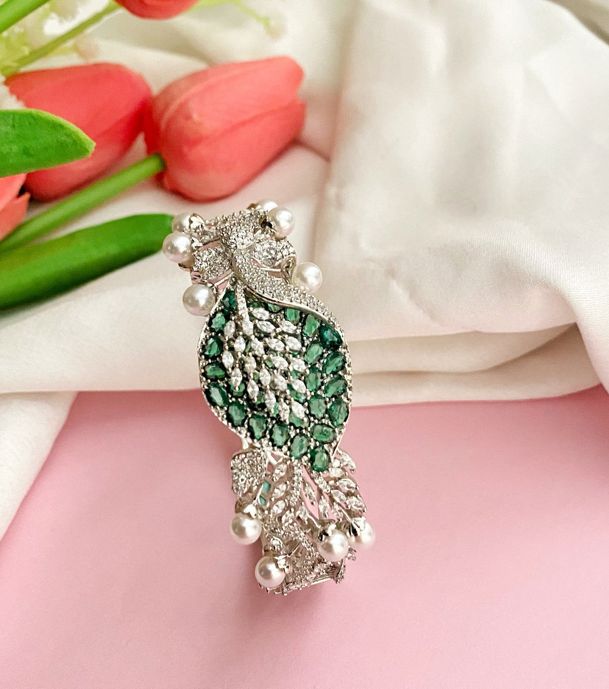 Emerald Preeti diamond bracelet