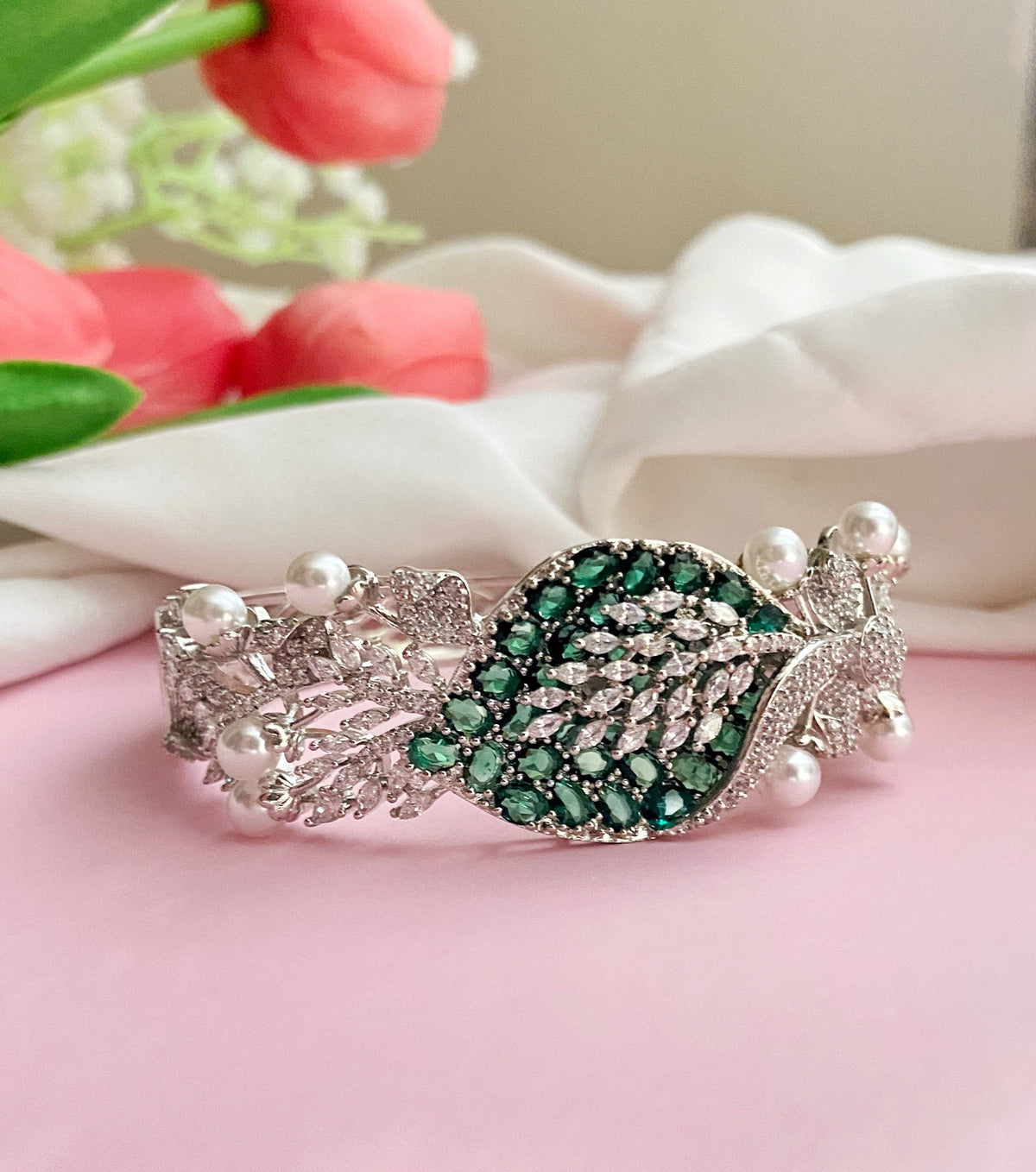 Emerald Preeti diamond bracelet