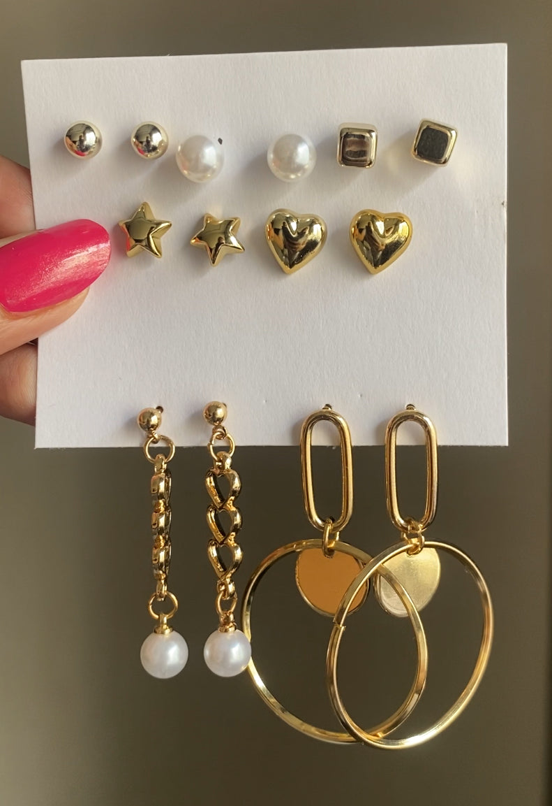 7 earrings combo set 2