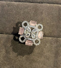 Nitya rhodium plated american diamond rings