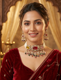 Multicolor rama choker necklace sets
