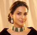 Emerald Hina Kundan choker set