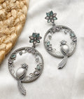 Multicolor alia silver lookalike earrings