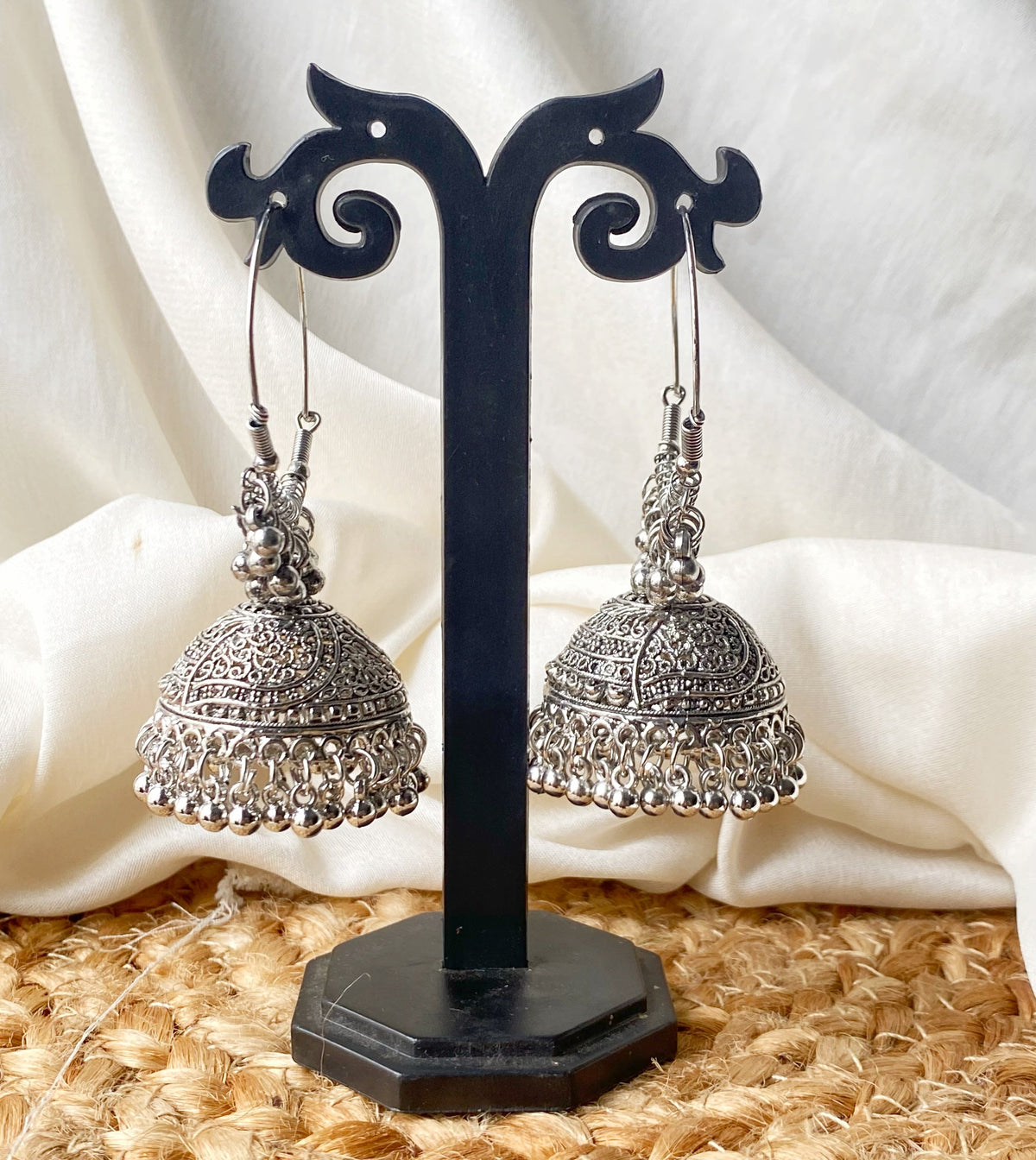 Ritika oxidised bali jhumki