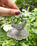 Ritika oxidised bali jhumki