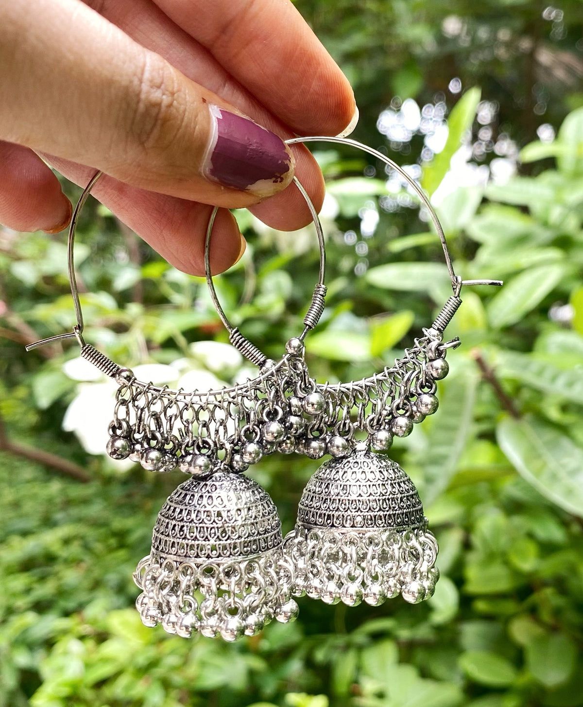 Neha bali oxidised jhumka