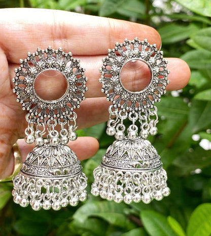 Alisha oxidised jhumka