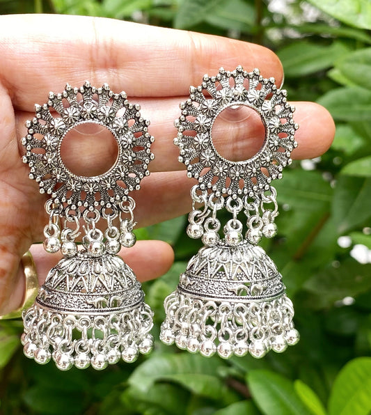 Alisha oxidised jhumka