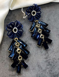 Riya blue indowestern earrings