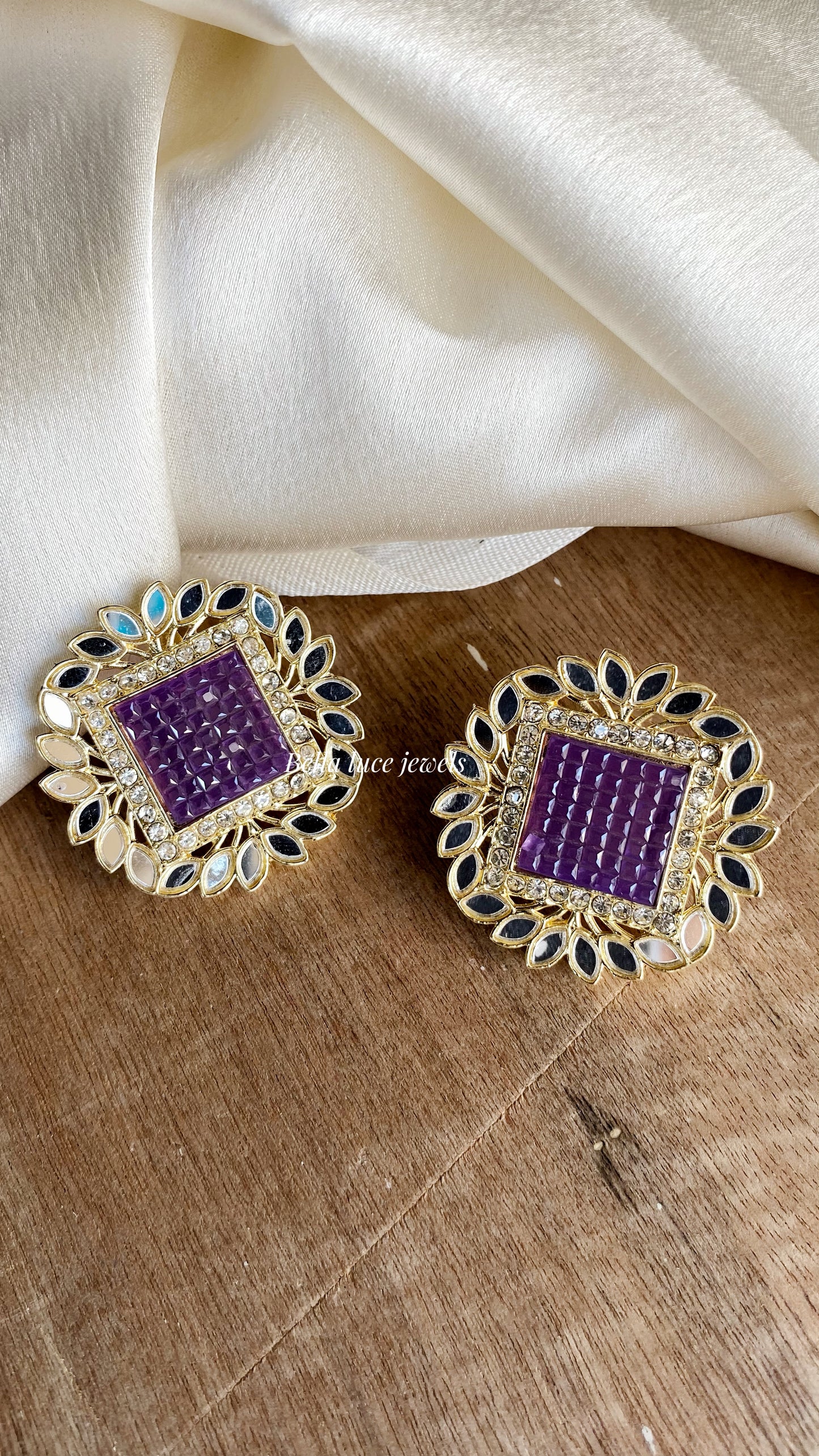 Afreen Mirror Studs