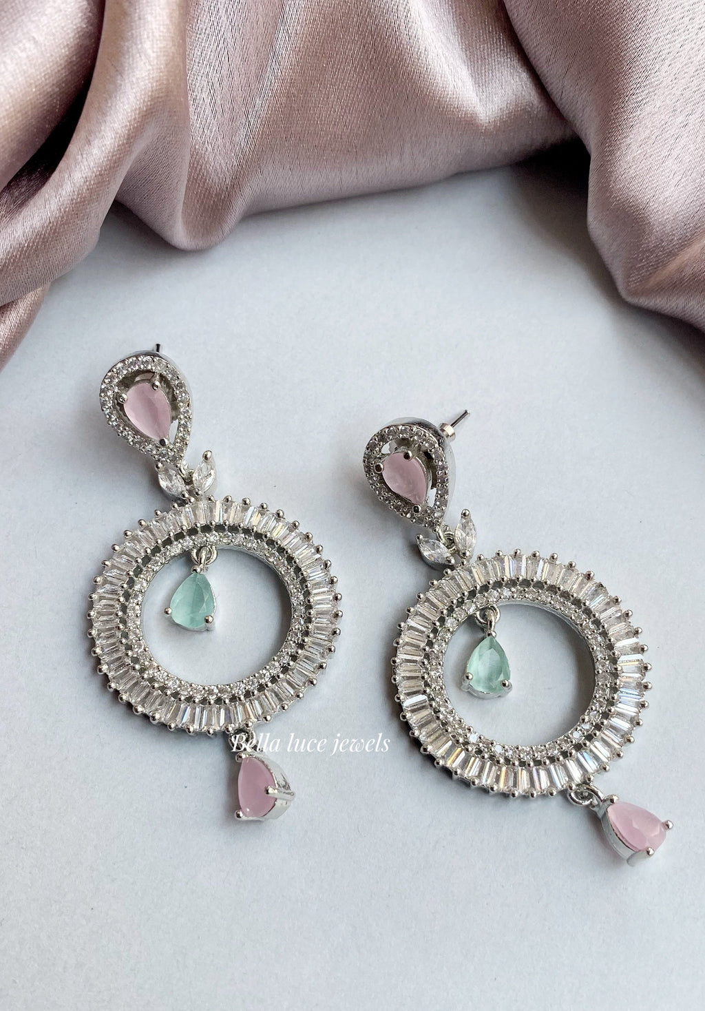 Diamond Earrings - Pastel