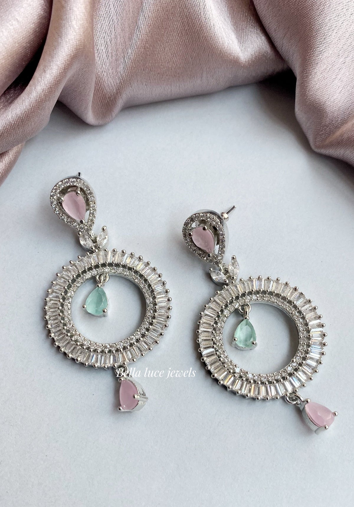 Diamond Earrings - Pastel