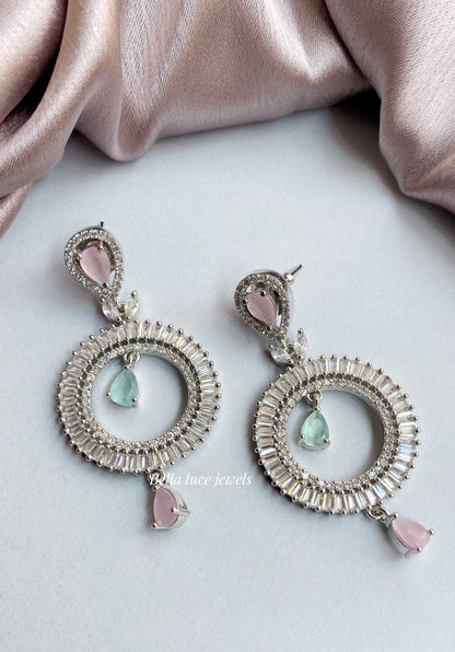 Diamond Earrings - Pastel
